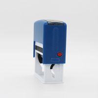 Rectangle 47*18mm marque auto-encreur bleu bureau joint automatique automatique caoutchouc Stamos
