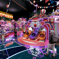 Équipement de terrain de jeux intérieur à plusieurs niveaux pour centre de divertissement familial