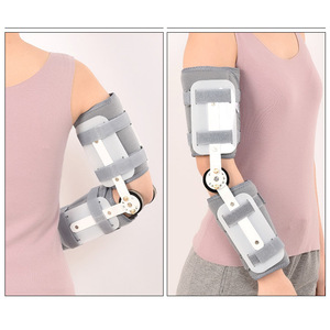 Adjustable Elbow Joint Fixation Brace For <b>Arm</b> Fracture And Dislocation Postoperative Support Grey Unisex Basic Protection - Product Image 5