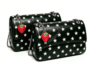 Sac à main en cuir véritable brillant pour femmes, sac à bandoulière de grande capacité avec bouton-pression, sac fourre-tout décontracté pour tous les jours - Product Image 3