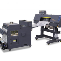 Impresora DTF de Cama Plana Focus de 60 cm, Tamaño A1, con 2 Cabezales de Impresión Epson 4720/I3200, Tinta de Pigmento, Automática