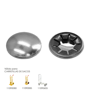<b>Replacement</b> <b>Wheel</b> Cap for Sack Trolley (2 Units) - Product Image 1