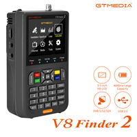 GTmedia Freesat V8 Finder2 DVB-S MPEG4 mit 3,5 Zoll TFT LCD Satellitenfinder GTmedia H.265 Satellitenempfänger DVB-S2/S2X TV-Box