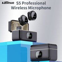 Microphone cravate magnétique sans fil en gros avec suppression de bruit ENC, transmission 2.4G, batterie 48H et boîtier de charge avec affichage LED