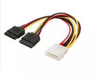 Kabel SATA 15P In Male Ke Female Mendukung Kabel Listrik 5V atau 12V ShenZhen