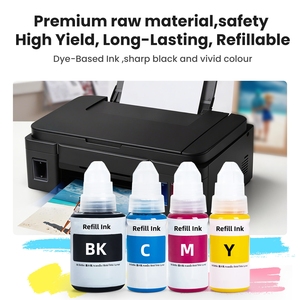 Inchiostro Compatibile Premium a Base d'Acqua GI-190 GI190 GI 190, Ricarica di Inchiostro Dye in Bottiglia per Stampanti <span class=keywords><strong>Canon</strong></span> PIXMA G2100 G2110 G3110 - Product Image 6