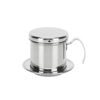 Cafetière vietnamienne en acier inoxydable 304, filtre à café pour infusion manuelle, design moderne et minimaliste