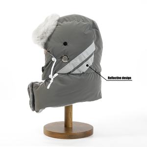 Casquette d'hiver unisexe, vente en gros d'usine, chapeau en tissu de laine chaud - Product Image 3