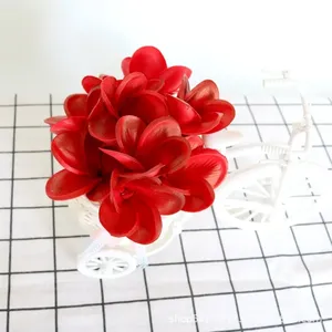 Flores de Espuma de PU de Hawái, Plumeria e Hibisco de Tacto Natural con Tallo para Decoración de Bodas y Fiestas en la Playa - Product Image 6