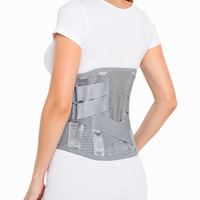 Ceinture lombaire unisexe robuste à double sangle réglable pour soulager les douleurs dorsales, avec ajustement multi-niveaux