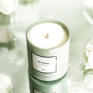 Coffret cadeau de bougies parfumées MESCENTE Spa avec ruban et pot cylindrique - Product Image 5