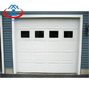 ZHTDOORS Sectional Garage Door Panel Supplier 7x16 Garage Door Commercial Roller Shutter Garage Door