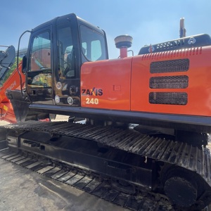 Excavatrice sur chenilles hydraulique HITACHI ZX240 d'occasion, 24 tonnes, matériel de construction - Product Image 5