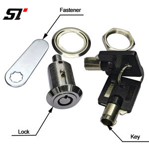 3/<span class=keywords><strong>4</strong></span> צילינץ קוטר סגסוגת כרום לסיים מצלמת ארון נעילה עבור ריהוט מתכת דלת הזזה רהיטים מתכת - Product Image 2