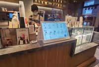 Afficheur numérique LCD de 29 pouces pour bureau, écran tactile capacitif, panneaux de menu pour restaurants, pour les magasins de détail avec SDK OEM