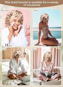<span class=keywords><strong>Bonnet</strong></span> long en soie pour femmes endormies <span class=keywords><strong>Bonnet</strong></span> en Satin pour tresses <span class=keywords><strong>masque</strong></span> pour les yeux en soie <span class=keywords><strong>Bonnet</strong></span> <span class=keywords><strong>de</strong></span> <span class=keywords><strong>cheveux</strong></span> Double couche pour <span class=keywords><strong>bonnet</strong></span> <span class=keywords><strong>de</strong></span> <span class=keywords><strong>nuit</strong></span> endormi - Product Image 5