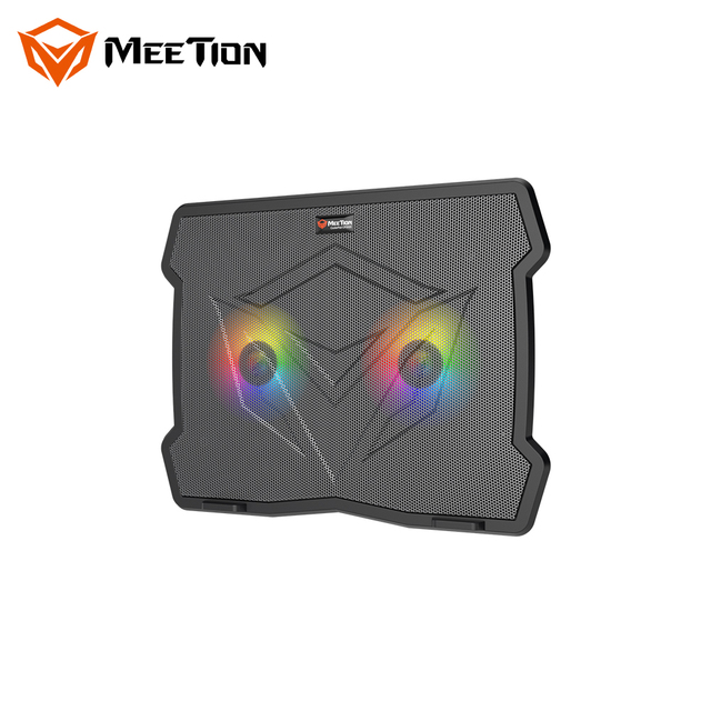 MEETION MT-CP2020 Laptop Cooling Pad With Backlight 14 Inch Adjustable Height for Office Gaming Laptops