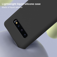 Coque en silicone de haute qualité, toucher doux et soyeux, coque arrière en silicone premium pour Samsung Galaxy S10 S10 Plus S22 S25