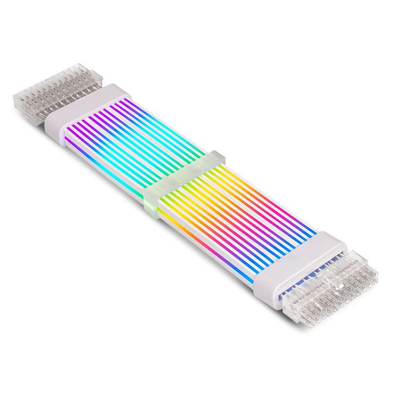 Customized OEM PC MB 24PIN RGB Cables PSU Gaming Hardware Gaming Computer Case PC LED Power Extension Cable