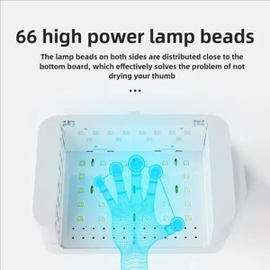 UV Led <b>Nail</b> Lamp Collapsible Armrest Gel Professional Curing Machine 180W <b>Nail</b> Light Manicure Lamp Wearable <b>Nail</b> Baking Lamp - Product Image 3