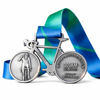 Médaille de course personnalisée en alliage de zinc durable, plaquée, avec impression 3D émaillée UV, récompense de compétition sportive, cadeaux de bienvenue pour marathon