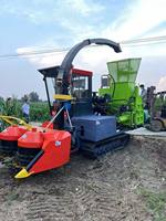 Moissonneuse-broyeuse-presseuse intégrée automatique pour ensilage, à entraînement hydraulique, pour maïs, herbe et paille, haute productivité