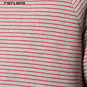 Sweat-shirt à capuche rayé à manches raglan pour homme, en tissu jacquard épais, avec poignets côtelés, 100% coton biologique, service OEM - Product Image 4