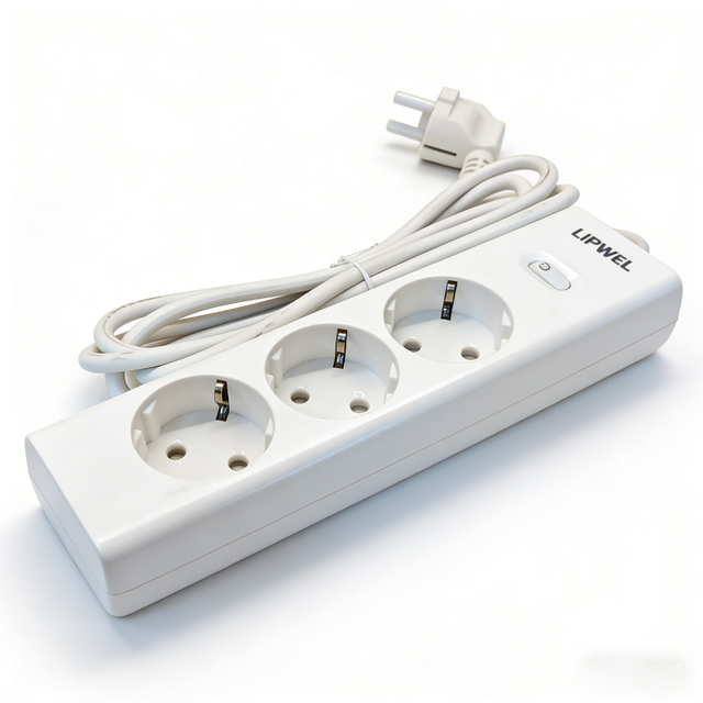 Factory Direct LIPWEL EU168A20 Wall Extension Plug 16A 3840W 250V CE RoHS Compliant EU Power Socket
