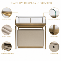 Vitrines portables pour bijoux, présentoirs de bijoux, meubles de comptoir pour salons professionnels, pour les boutiques de détail et la vente en gros