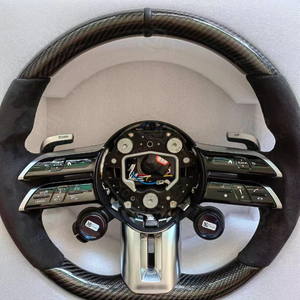 <span class=keywords><strong>Volante</strong></span> de fibra de carbono con perillas aptas para <span class=keywords><strong>Mercedes</strong></span> Benz AMG Clase G C43 C238 <span class=keywords><strong>A45</strong></span> G500 G63 E63 <span class=keywords><strong>volante</strong></span> de coche personalizado - Product Image 4