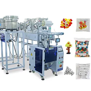 Multipurpose Automatic Screw Pouch Packing Machine Four Bowls Bag Counting Filling Sealing Hardware Packaging Machine