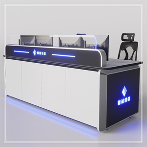 モダンなモジュラーオフィスワークステーション中国の新しい制御室コンピュータコンソールの新しい制御センターコンソールソリューション - Product Image 5