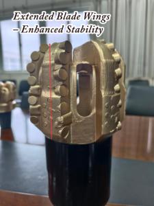 145mm Customizable 6 Blades PDC Drill Bit Mining Machine <strong>Part</strong> for Water Well Drilling Rig - Product Image 2