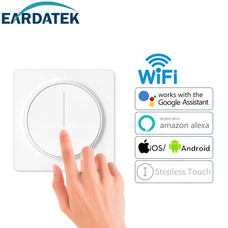 Полнопанельный сенсорный Интеллектуальный переключатель света Wi-Fi с сертификацией CCC и CE RoHs для автоматизации умного дома