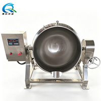 Marmite à double enveloppe inclinable en acier inoxydable à chauffage multiple pour la fabrication de confitures, produits à base de haricots et de matières premières cosmétiques