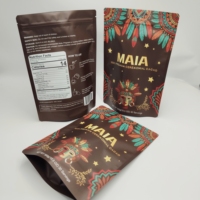 Sachet Doypack Personnalisé Imprimé par le Fabricant, Refermable avec Fermeture Éclair, Qualité Alimentaire, pour Emballage de Snacks, Noix et Compléments Alimentaires