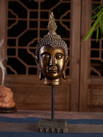 Personnalisation de diverses statues de Bouddha, statues de Bouddha en résine dorée, statues de Bouddha Feng Shui, sculptures d'artisanat pour la maison, figurines religieuses