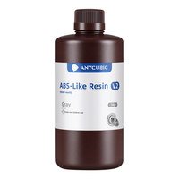 Résine Anycubic Water-Wash ABS-like V2, faible odeur, haute résistance, haute ténacité, matériau d'impression 3D, résine LCD 365-405 nm, 35-45 MPa