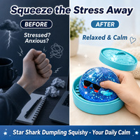 TONGXIN Jouets Squishy en Gros : Étoile de Mer, Requin, Boulette, Paillettes Bleues, Océan, à Remontée Lente, Anti-Stress, Fidget, Vente en Gros