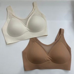Reggiseno Personalizzabile con Scollo a V in Rete, <span class=keywords><strong>Elegante</strong></span>, Senza Ferretto, Senza Cuciture, Vestibilità Comoda, Taglie Grandi, con Gelatina Adesiva - Product Image 2