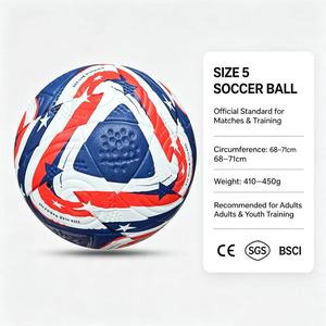 Pallone da <span class=keywords><strong>Calcio</strong></span> Termosaldato Prodotto da Azienda OEM, Misura 5, Ufficiale, in Pelle PU, per Interni/Esterni, Durevole, per Sport di Squadra - Product Image 6