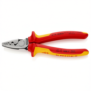Alicates para crimpar cables Knipex 97 78 180 1000 V, aislados, hechos en Alemania - Product Image 3