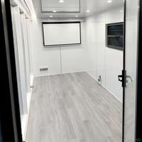 Remorque Petite Maison Préfabriquée Conteneur Maison sur Roues Remorque de Bureau Mobile Personnalisé Meilleure Vente 40ft apple Cabine Bureau