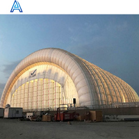 Énorme grande grande tente d'avion gonflable géante pour avion hélicoptère entretien abri hangar Garage maison tente