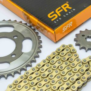 Kit de transmission et de chaîne pour <span class=keywords><strong>moto</strong></span> SFR 428H avec rouleaux et pignons pour <span class=keywords><strong>moto</strong></span> Bajaj Boxer 150cc-400cc - Product Image 3