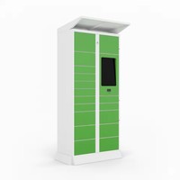 Casier à colis intelligent en acier renforcé assemblé, avec serrure électronique, résistant à la rouille, sécurisé, pour livraison résidentielle et de bureau, armoire de rangement