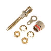 Or Plaqué Plug Dans/Spirale Sertissage 4mm Président Banana Plugs Connecteurs pour Haut-Parleur Fil Home Cinéma