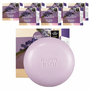 Collezione Originale Happy Bath, Set di 8 Saponette alla Lavanda da 90g, Forma Solida Idratante, Prezzo Scontato - Product Image 1