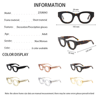 Monturas Ópticas Personalizables de Alta Gama, Diseño Artesanal, Lentes Gruesas Lisas, Montura Ovalada de Acetato Unisex