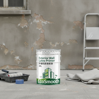 Enduit de base latex écologique premium résistant aux alcalis (VOC 80g/L) pour murs extérieurs rugueux, en fût de 20kg